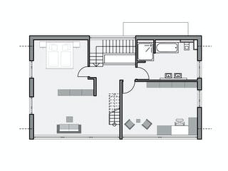 Massivhaus Immel von AIM Hausbau, Satteldach-Klassiker Grundriss 2