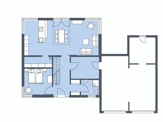 Massivhaus Jessen von AIM Hausbau, Stadtvilla Grundriss 1