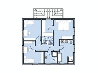 Massivhaus Meinke von AIM Hausbau, Stadtvilla Grundriss 2