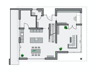 Massivhaus Ohlig von AIM Hausbau, Satteldach-Klassiker Grundriss 1