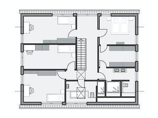 Massivhaus Ohlig von AIM Hausbau, Satteldach-Klassiker Grundriss 2