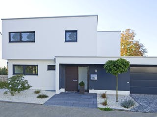 Massivhaus Schönborn von AIM Hausbau, Cubushaus Außenansicht 3