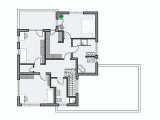 Massivhaus Schönborn von AIM Hausbau, Cubushaus Grundriss 2