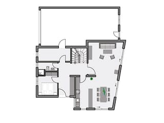 Massivhaus Uhrmacher von AIM Hausbau, Satteldach-Klassiker Grundriss 1