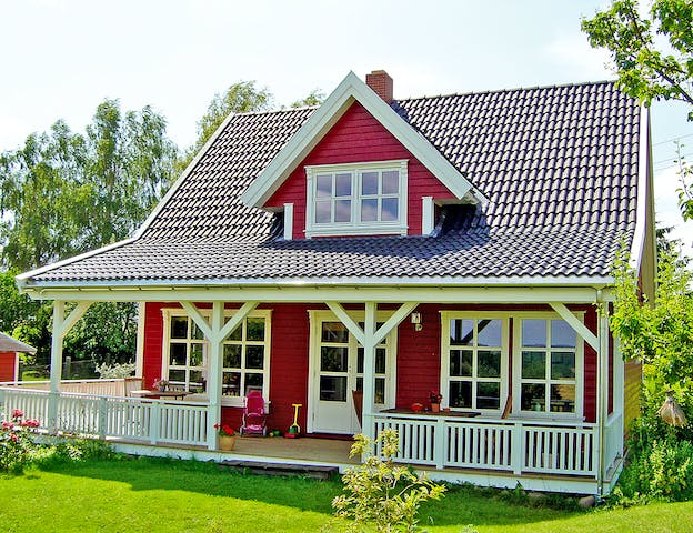 Schwedenhaus im klassischen Rot