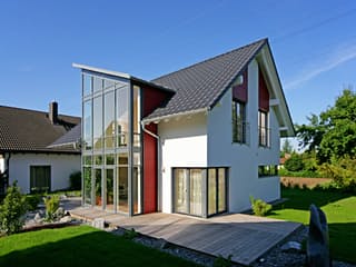 Fertighaus Aktionshaus Vital151 von Bittermann & Weiss Holzhaus Schlüsselfertig ab 321600€, Außenansicht 1