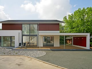 Fertighaus Aktionshaus Vital182 von Bittermann & Weiss Holzhaus Schlüsselfertig ab 362300€, Außenansicht 1