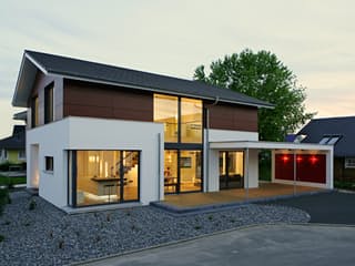 Fertighaus Aktionshaus Vital182 von Bittermann & Weiss Holzhaus Schlüsselfertig ab 362300€, Außenansicht 5