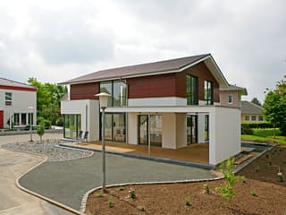 Fertighaus Aktionshaus Vital182 von Bittermann & Weiss Holzhaus Schlüsselfertig ab 362300€, Außenansicht 7