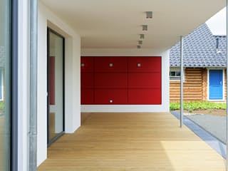 Fertighaus Aktionshaus Vital182 von Bittermann & Weiss Holzhaus Schlüsselfertig ab 362300€, Außenansicht 8