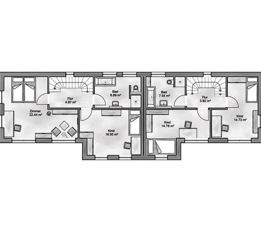 Massivhaus Ala von AUREA Massivhaus, Cubushaus Grundriss 2