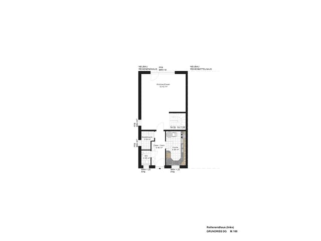 Fertighaus Alessa 142 - Reihenmittelhaus von Klaus Kowalski Immobilien Schlüsselfertig ab 158250€, Grundriss 2
