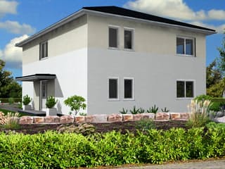 Fertighaus Alexandra 175 von Klaus Kowalski Immobilien, Stadtvilla Außenansicht 3