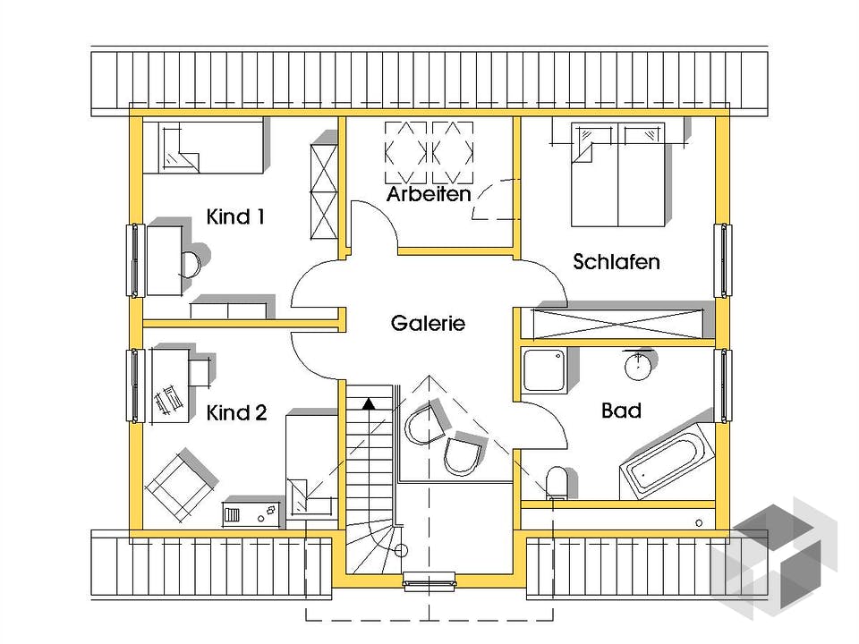 Alexandra (KfW-Effizienzhaus 40) von Dammann-Haus Grundriss