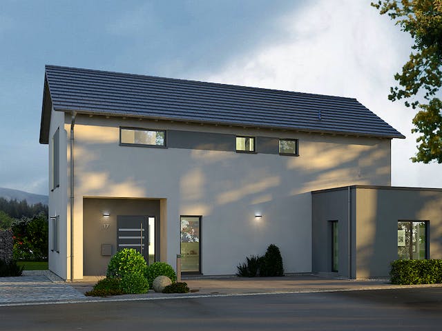 Fertighaus Trendline S3 von allkauf haus, Satteldach-Klassiker Außenansicht 1