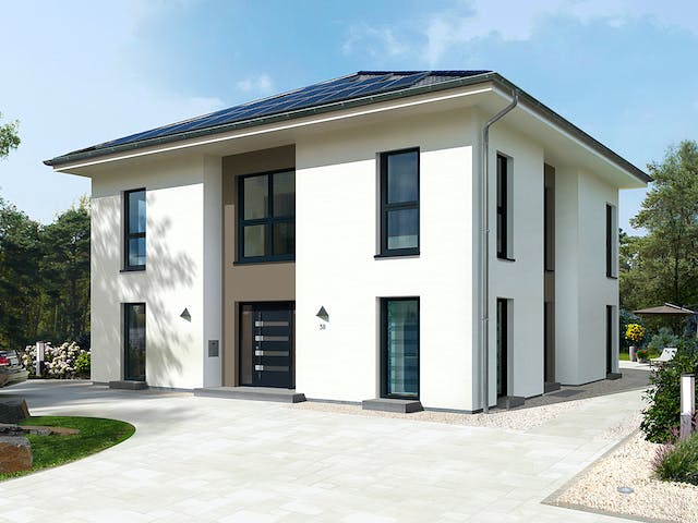 Fertighaus City Villa 1 von allkauf haus, Stadtvilla Außenansicht 1
