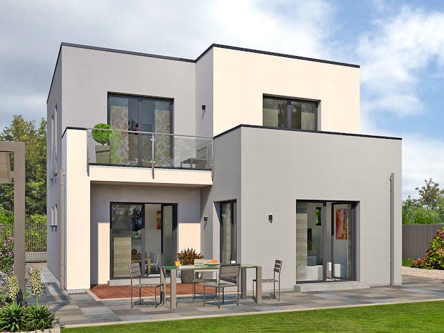 Fertighaus Cult 2 von allkauf haus, Cubushaus Außenansicht 1 Fertighaus Cult 2 von allkauf haus, Cubushaus Außenansicht 1