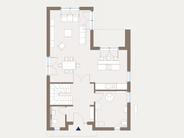 Fertighaus Cult 2 von allkauf haus, Cubushaus Grundriss 1 Fertighaus Cult 2 von allkauf haus, Cubushaus Grundriss 1