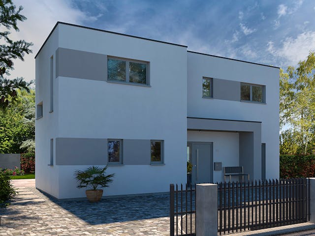 Fertighaus Cult 3 von allkauf haus, Cubushaus Außenansicht 2