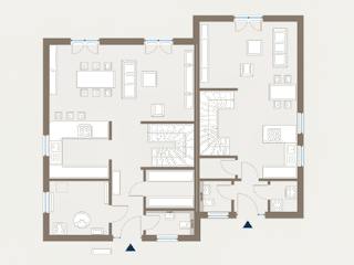 Fertighaus Generation 6 von allkauf haus, Cubushaus Grundriss 1