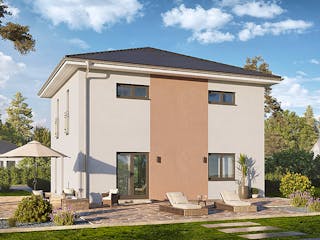 Fertighaus Home 10 von allkauf haus, Satteldach-Klassiker Außenansicht 3