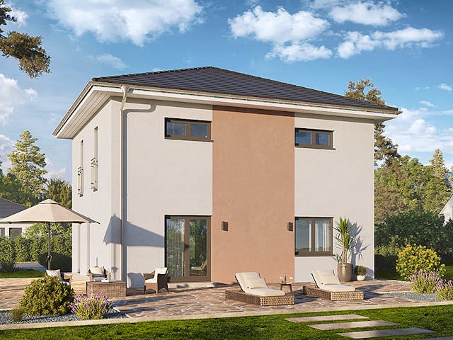 Fertighaus Home 10 von allkauf haus, Satteldach-Klassiker Außenansicht 3