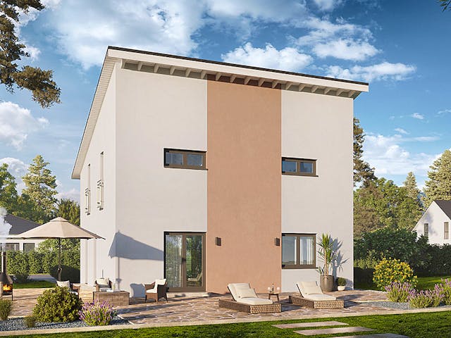 Fertighaus Home 10 von allkauf haus, Satteldach-Klassiker Außenansicht 4