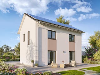 Fertighaus Home 6 von allkauf haus, Satteldach-Klassiker Außenansicht 5