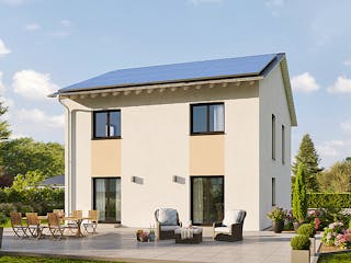 Fertighaus Home 9 von allkauf haus, Satteldach-Klassiker Außenansicht 5