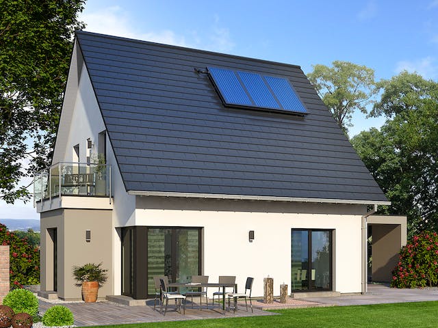 Fertighaus Life 3 von allkauf haus, Satteldach-Klassiker Außenansicht 1