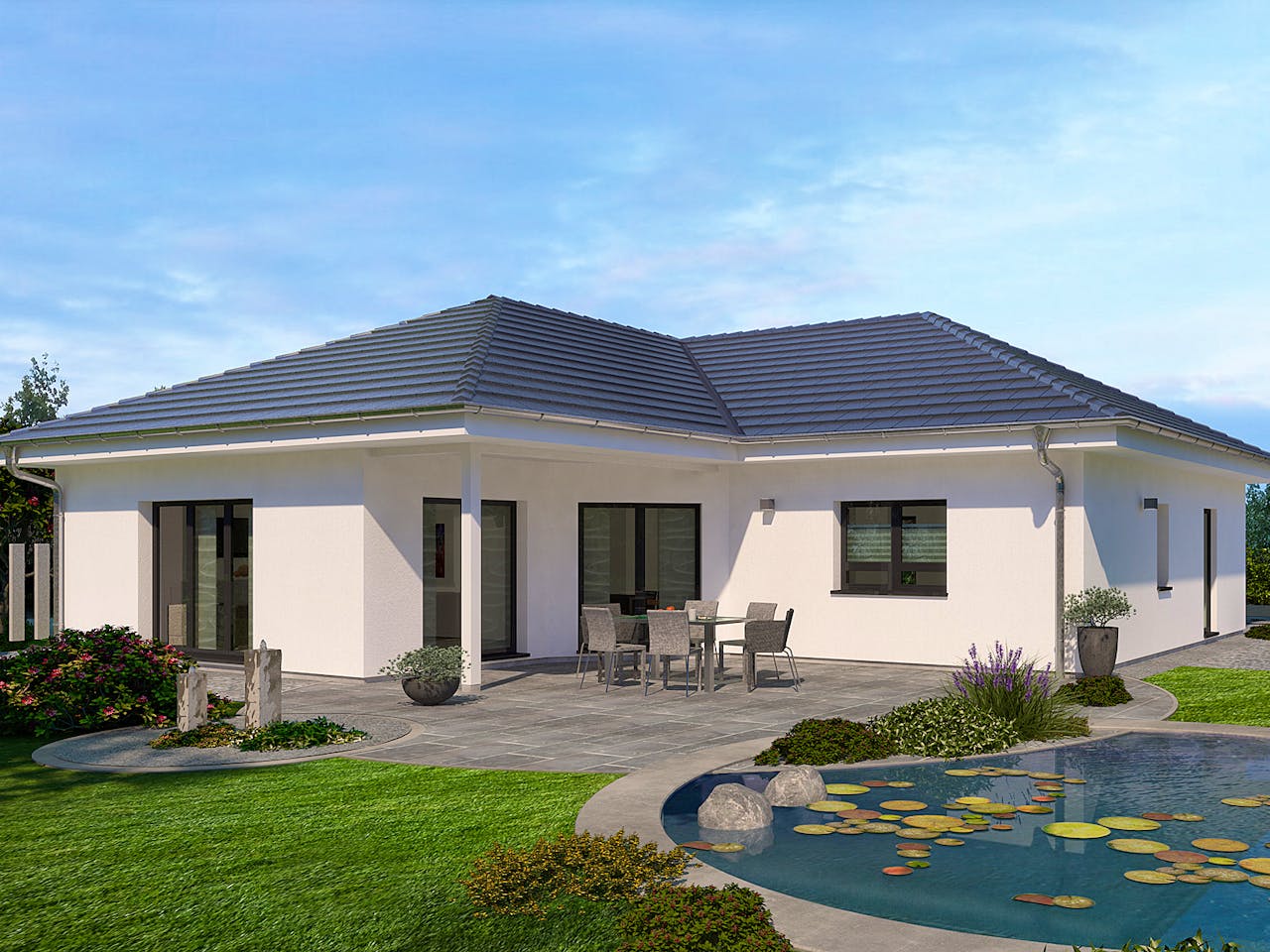 Fertighaus Lifetime 5 WD von allkauf haus, Bungalow Außenansicht 1