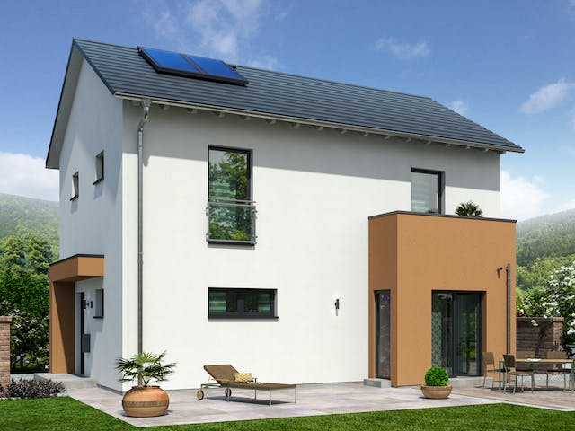 Fertighaus Newline 9 von allkauf haus, Satteldach-Klassiker Außenansicht 1