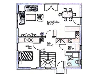 Fertighaus Altenstadt von Iller-Haus Schlüsselfertig ab 215000€, Stadtvilla Grundriss 2