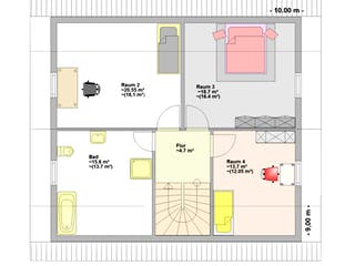Fertighaus Alweda von Hagemann Haus Schlüsselfertig ab 175300€, Satteldach-Klassiker Grundriss 2