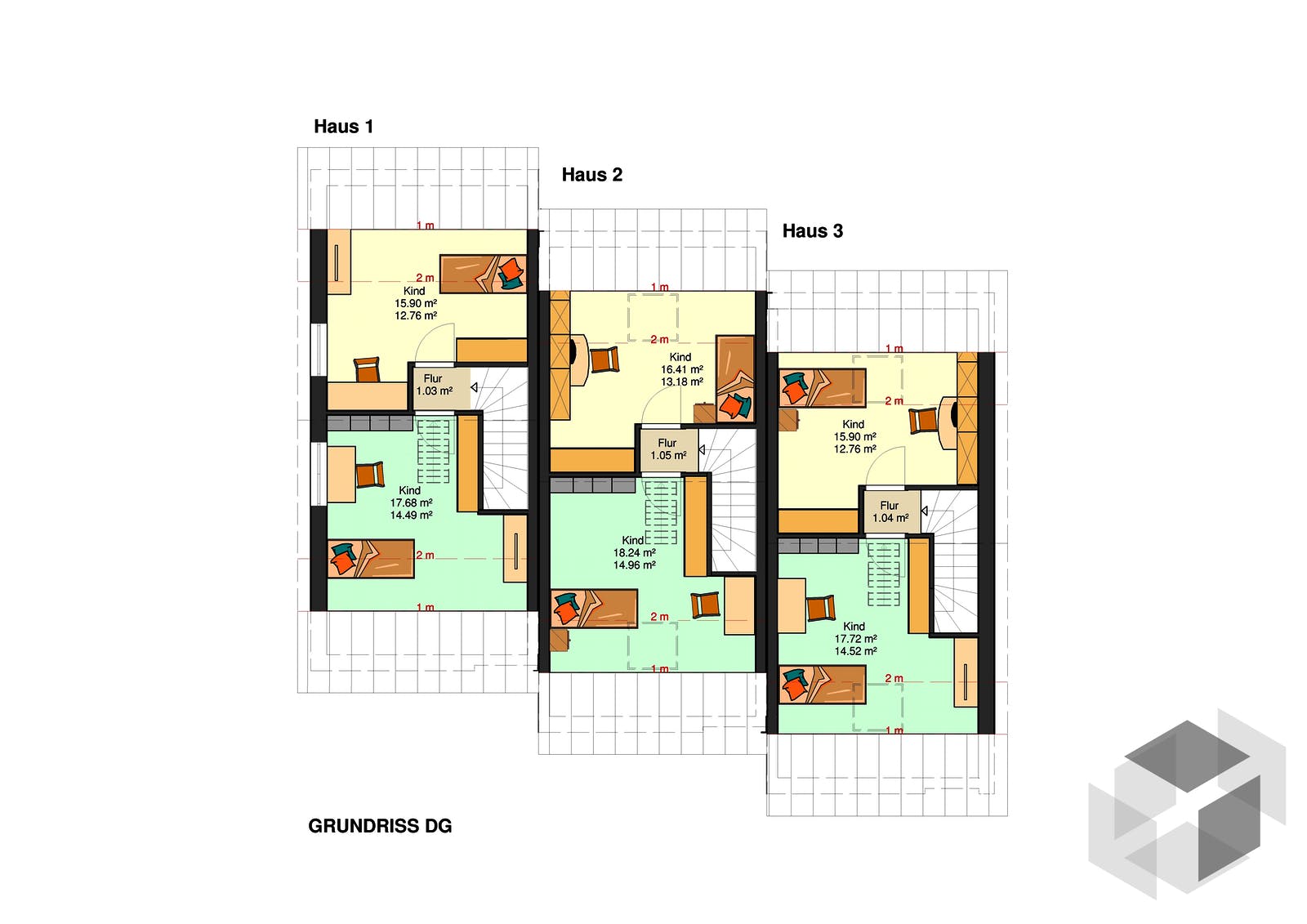 Reihenhaus Am Hang 200 - Reihenendhaus mit Tiefgarage von Kowalski-Haus