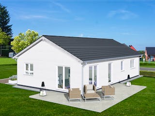 Massivhaus Bungalow 100 von AMB Massivhaus, Bungalow Außenansicht 1