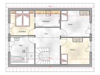 Massivhaus Classic 132 von AMB Massivhaus, Satteldach-Klassiker Grundriss 2