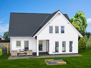 Massivhaus Duo 195 von AMB Massivhaus, Satteldach-Klassiker Außenansicht 1