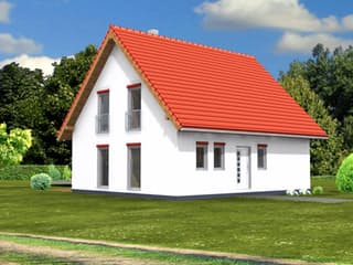 Fertighaus Ambiente 152 von Suckfüll Energiesparhaus Schlüsselfertig ab 194850€, Satteldach-Klassiker Außenansicht 1