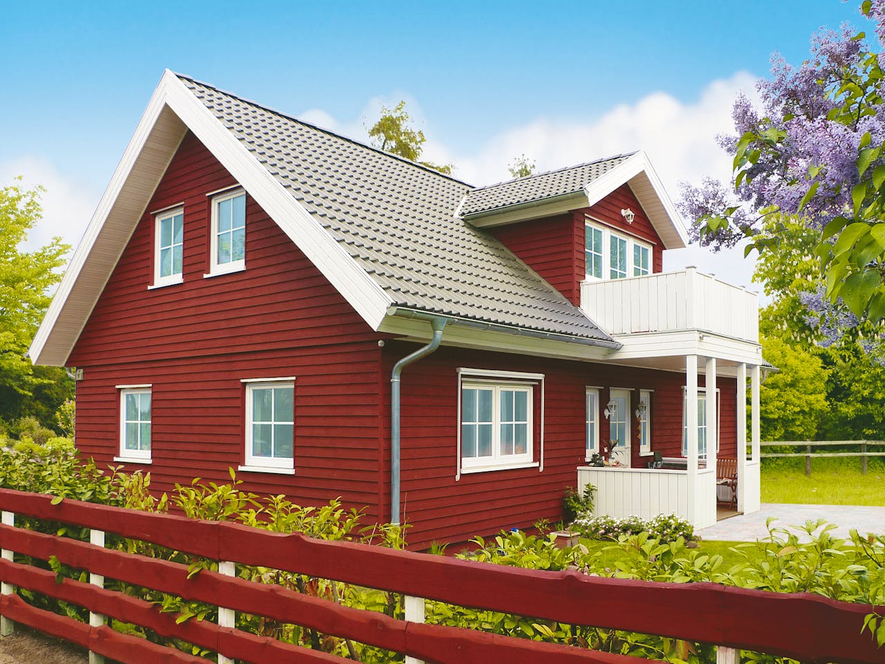 Fertighaus Amrum L von Danhaus Deutschland, Satteldach-Klassiker Außenansicht 1