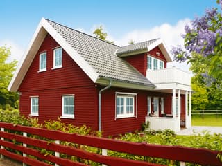 Fertighaus Amrum L von Danhaus Deutschland, Satteldach-Klassiker Außenansicht 1 Fertighaus Amrum L von Danhaus Deutschland, Satteldach-Klassiker Außenansicht 1