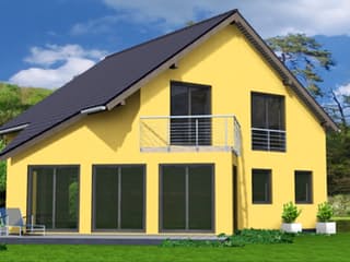 Fertighaus Anita 160 von Klaus Kowalski Immobilien Schlüsselfertig ab 195041€, Satteldach-Klassiker Außenansicht 1