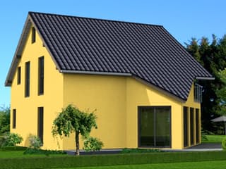 Fertighaus Anita 160 von Klaus Kowalski Immobilien Schlüsselfertig ab 195041€, Satteldach-Klassiker Außenansicht 3