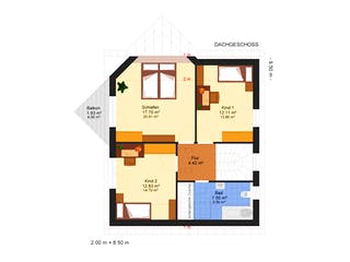 Fertighaus Anita 160 von Klaus Kowalski Immobilien Schlüsselfertig ab 195041€, Satteldach-Klassiker Grundriss 1