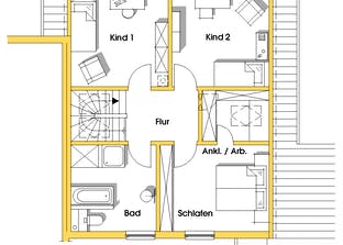 Anneke (KfW-Effizienzhaus 40) Grundriss