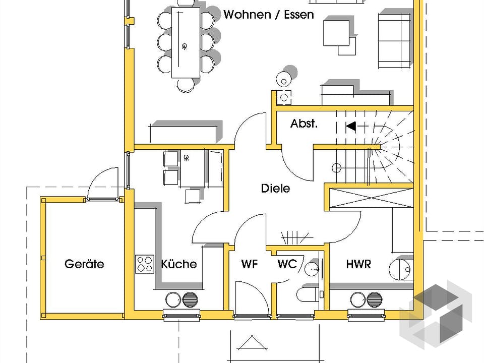 Anneke (KfW-Effizienzhaus 40) von Dammann-Haus Grundriss