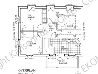 Fertighaus Annie (inacitve) von Generalbau GS Schwedenhaus Schlüsselfertig ab 246000€, Satteldach-Klassiker Grundriss 2