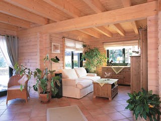 Fertighaus Apfelbaum von Stommel Haus Schlüsselfertig ab 390000€, Blockhaus Innenansicht 2