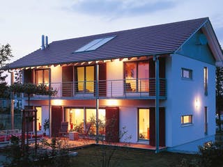 Fertighaus Architektenhaus 771.795 von Beilharz Schlüsselfertig ab 300000€, Satteldach-Klassiker Außenansicht 2