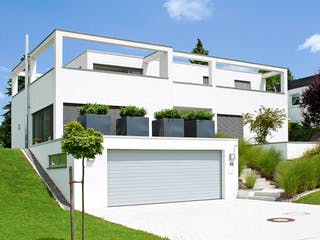 Fertighaus Architektenhaus 772.032 von Beilharz Schlüsselfertig ab 300000€, Cubushaus Außenansicht 1